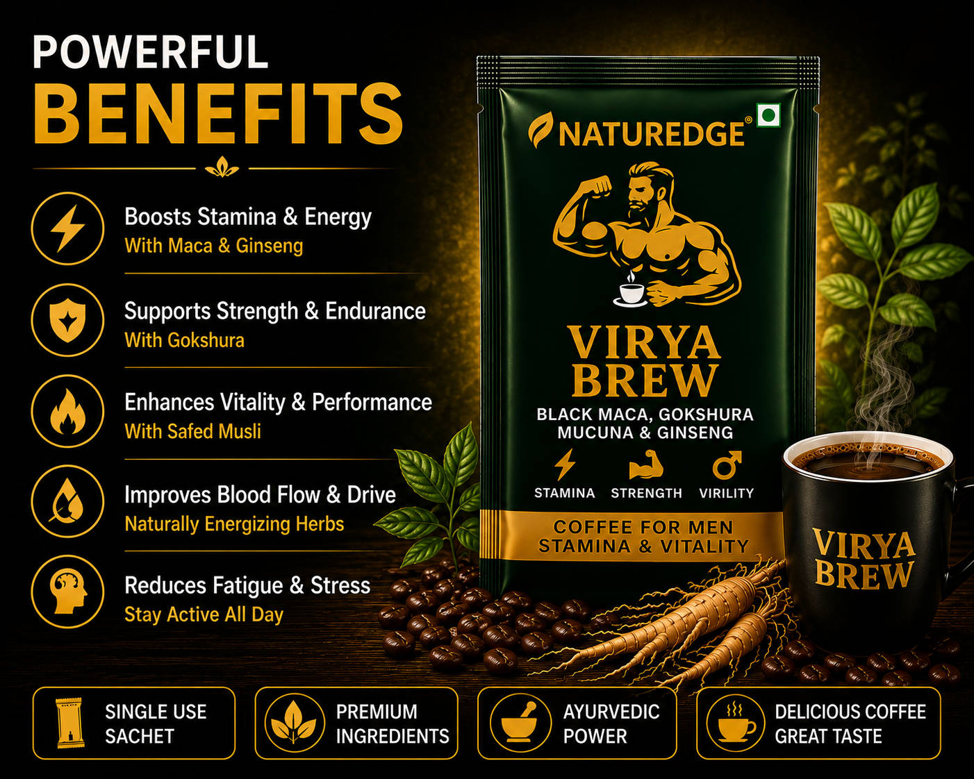 Virya Brew powerful benefits